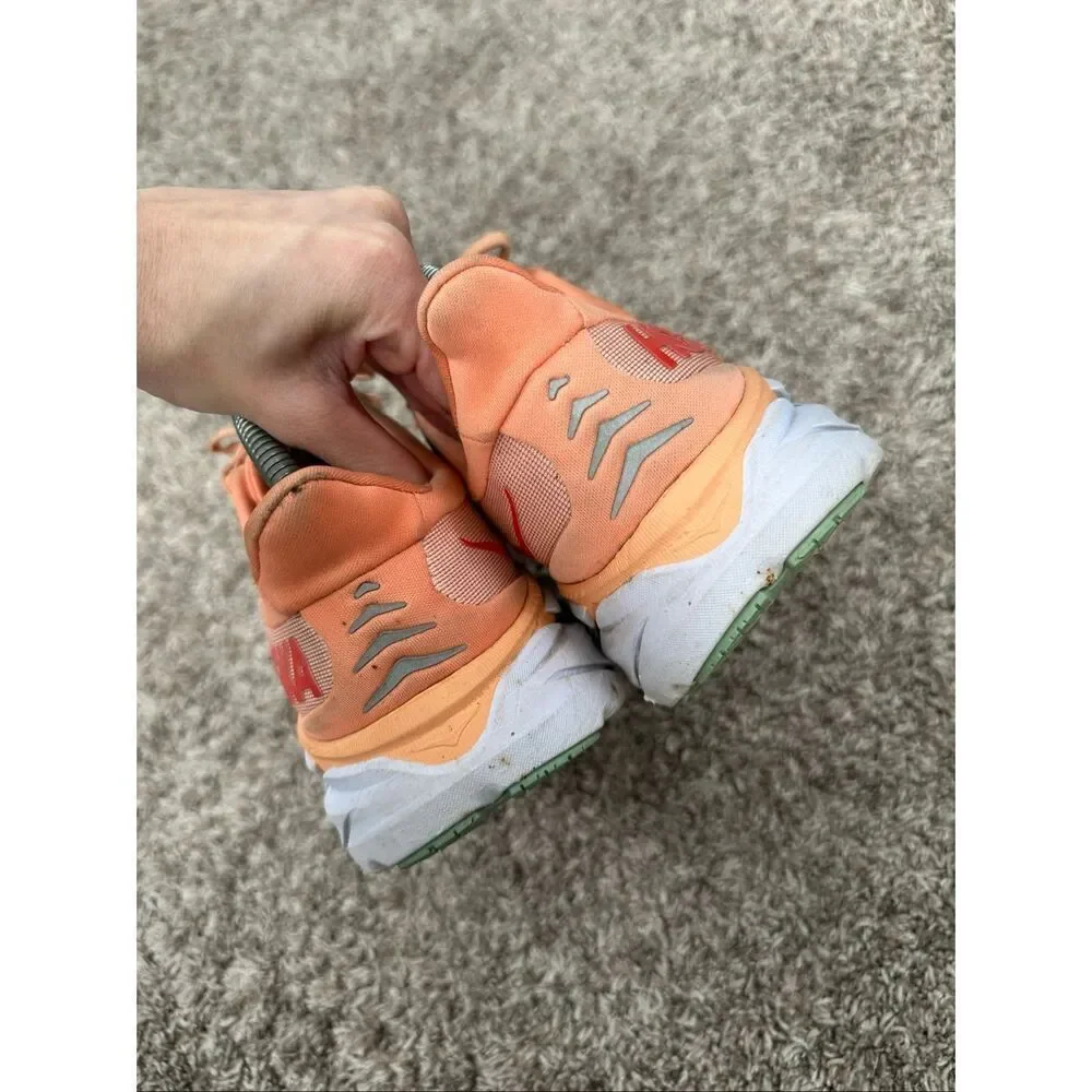 Hoka One One Clifton 8 Women's Size 9.5B High Cushion Running Shoes Coral Orange